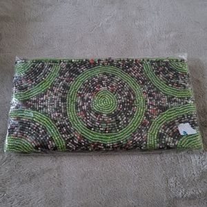 Hand Beaded Pouch Wallet Evening Bag